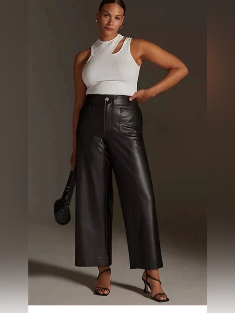 Anthropologie Maeve The Colette Faux-Leather
